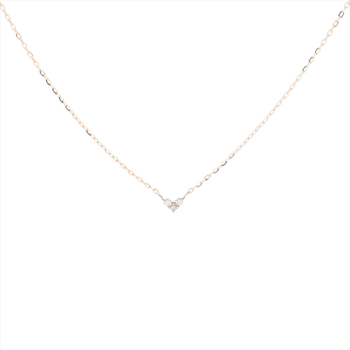 【中古】エテ 金剛石 首飾り K10(PG) 0.7g 0.01