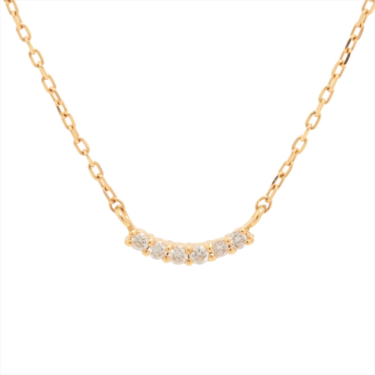 【中古】エテ ダイヤ ネックレス K18(YG) 0.9g 0.02 23,596円