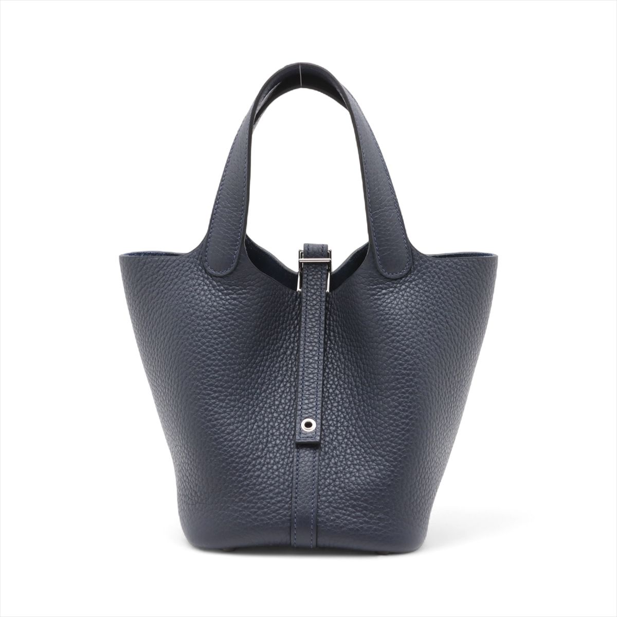 【中古】エルメス ピコタンロック18 PM トリヨンクレマンス ブルーニュイ シルバー金具 K:2025年