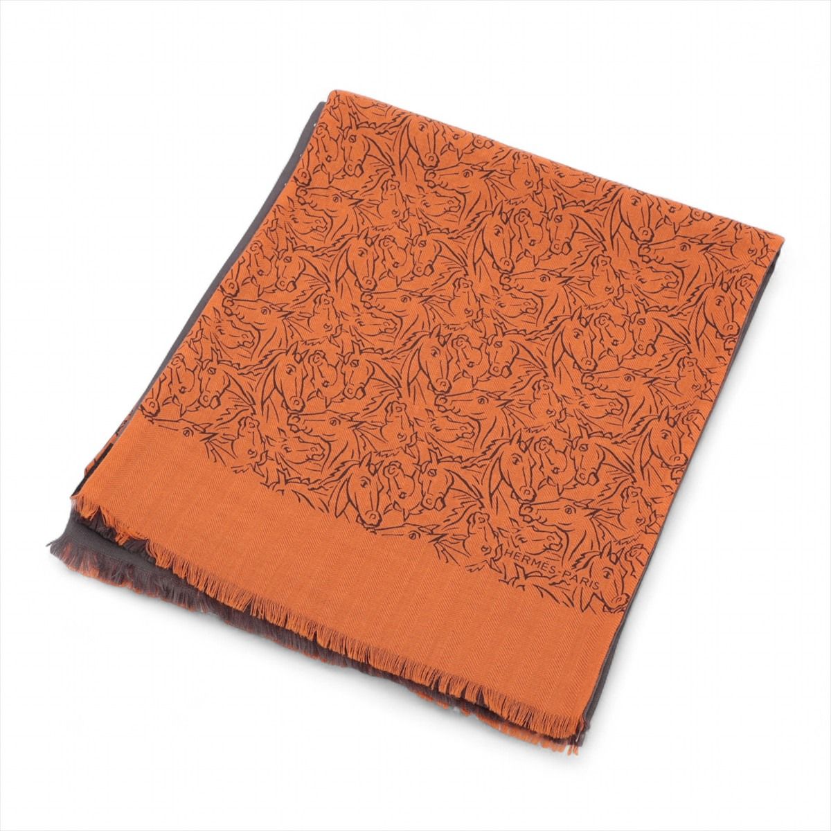 楽天市場】【中古】 HERMES エルメス ドレ バックル カシミヤ マフラー