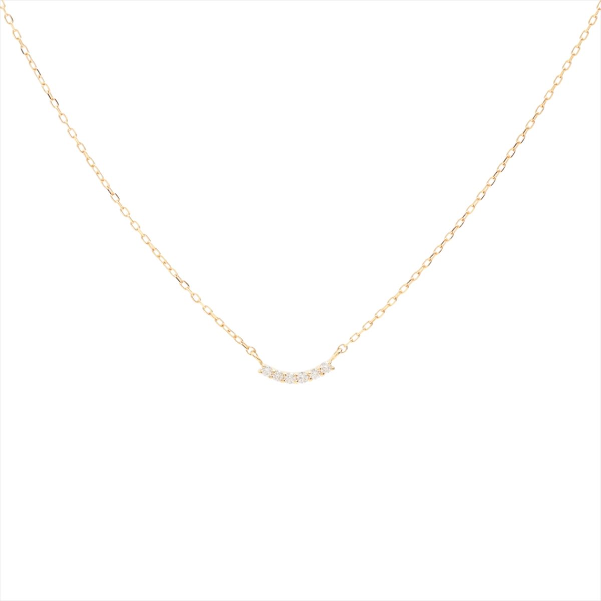 【中古】エテ ダイヤ ネックレス K18(YG) 0.9g 0.02 261072