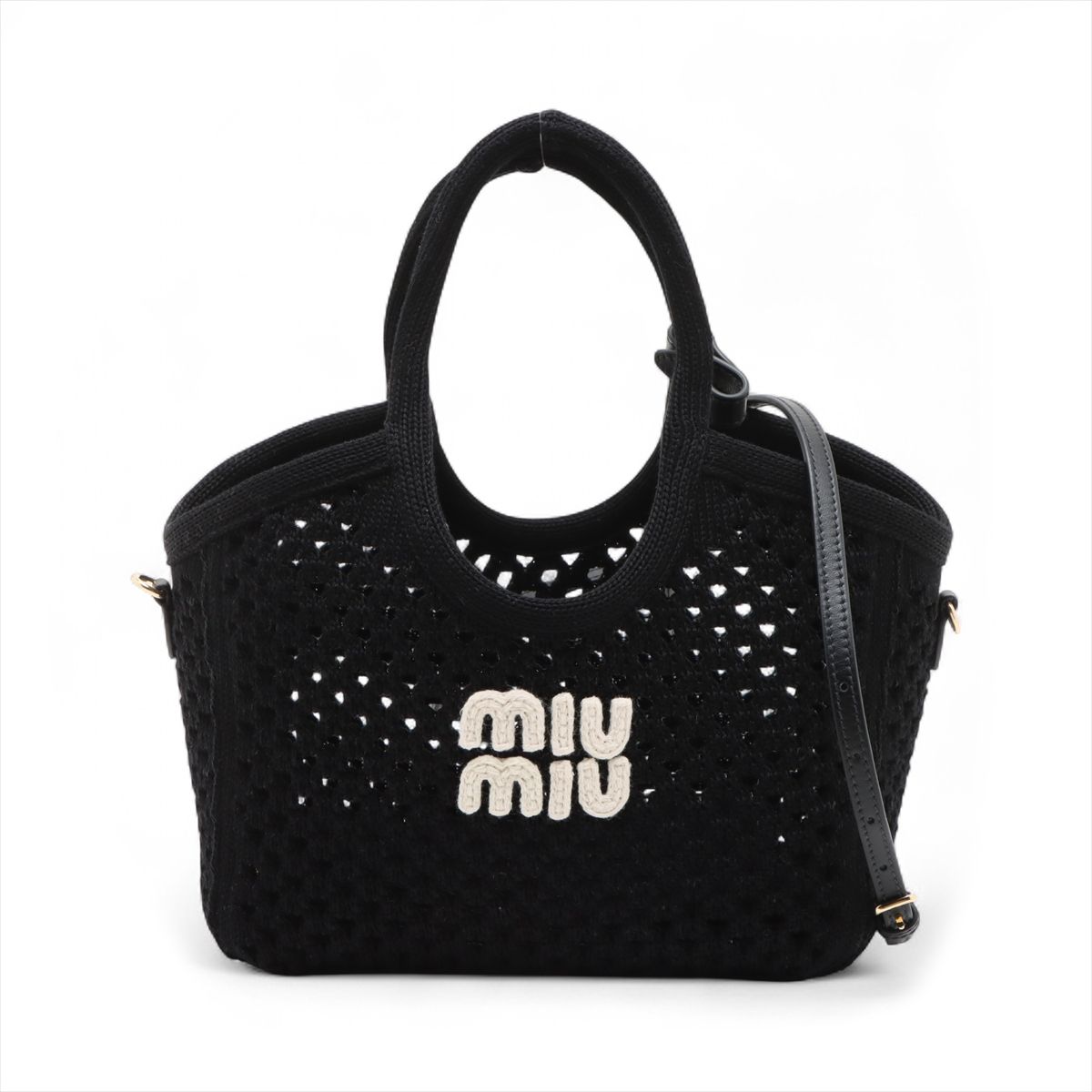 miu miu ミュウミュウ レザー ハンドルバッグ トートバッグ 5BB182