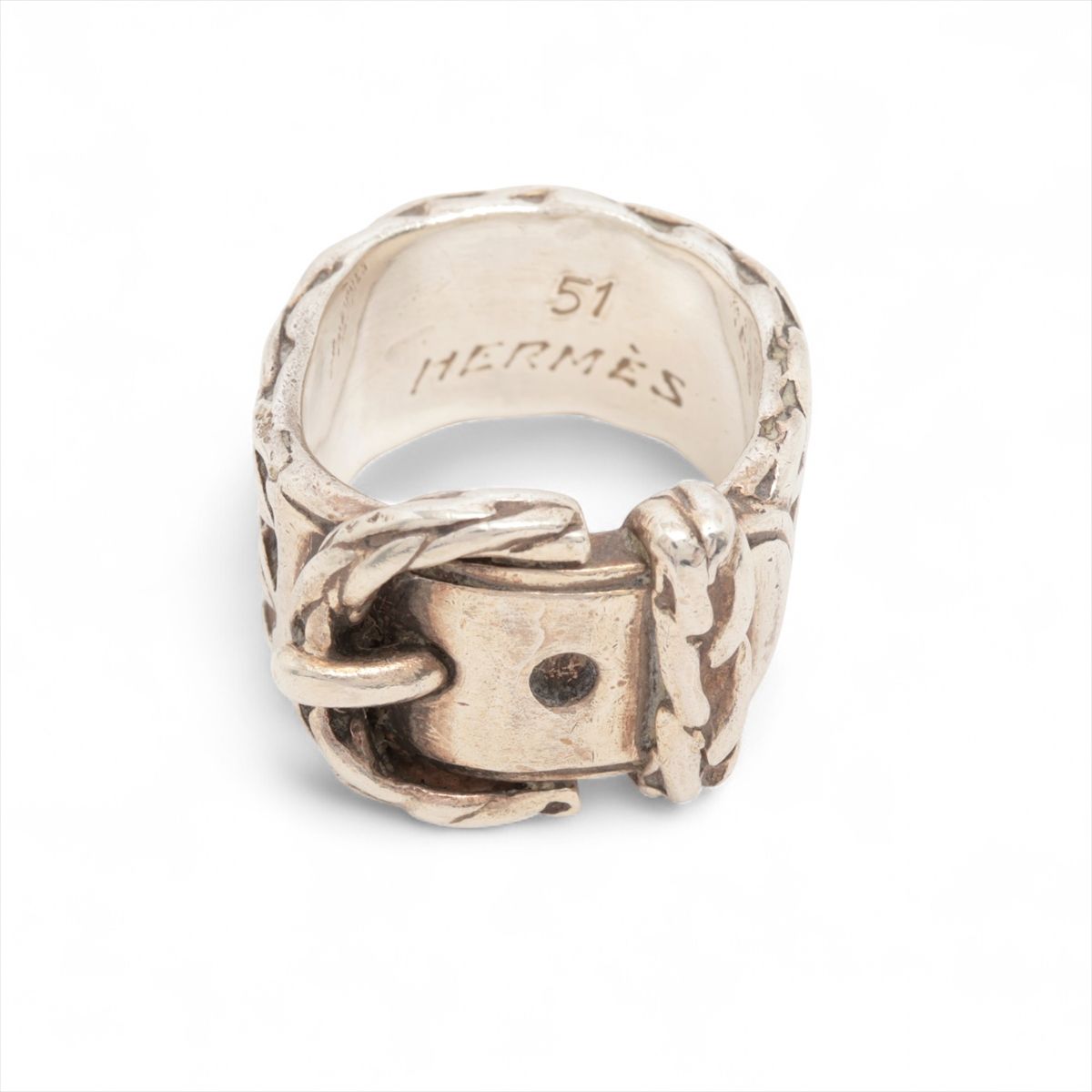 【中古】エルメス ディアンヌ 輪っか 51 925 12.2g しろがね色