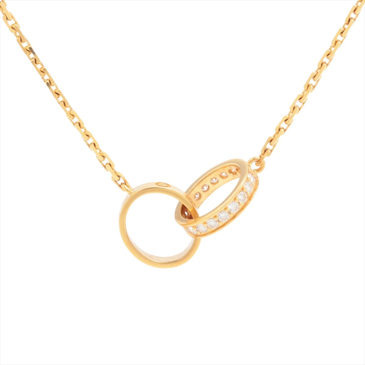 【中古】カルティエ もの言う花優しいこと 金剛石 首飾り 750(YG) 6.3g