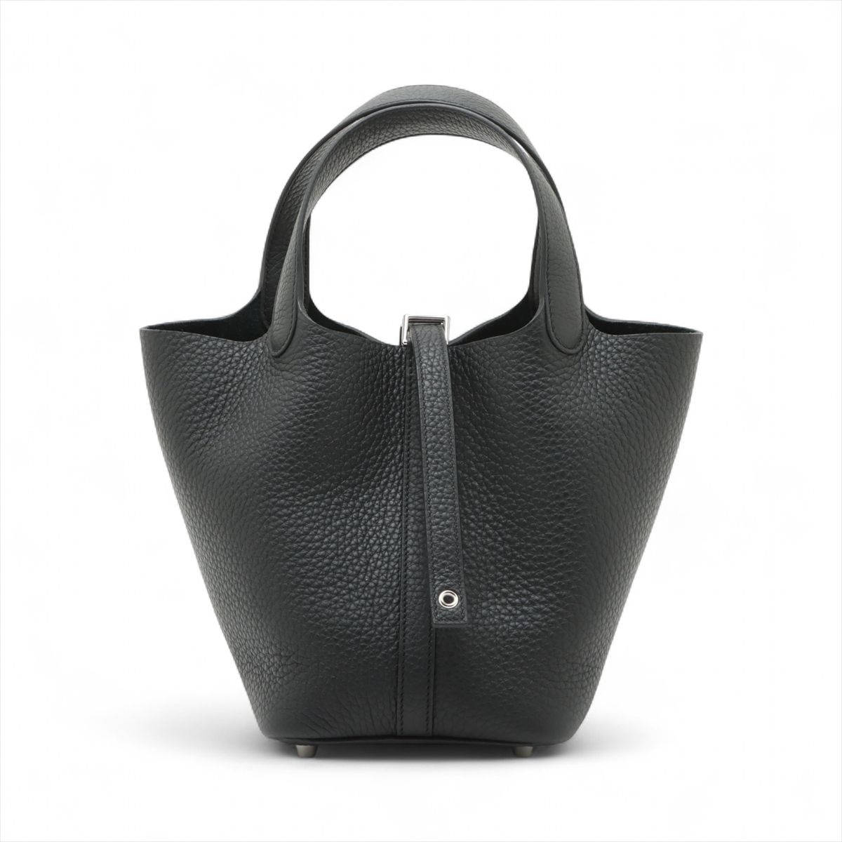 【中古】エルメス ピコタンロック18 PM トリヨンクレマンス ブラック シルバー金具 K:2025年