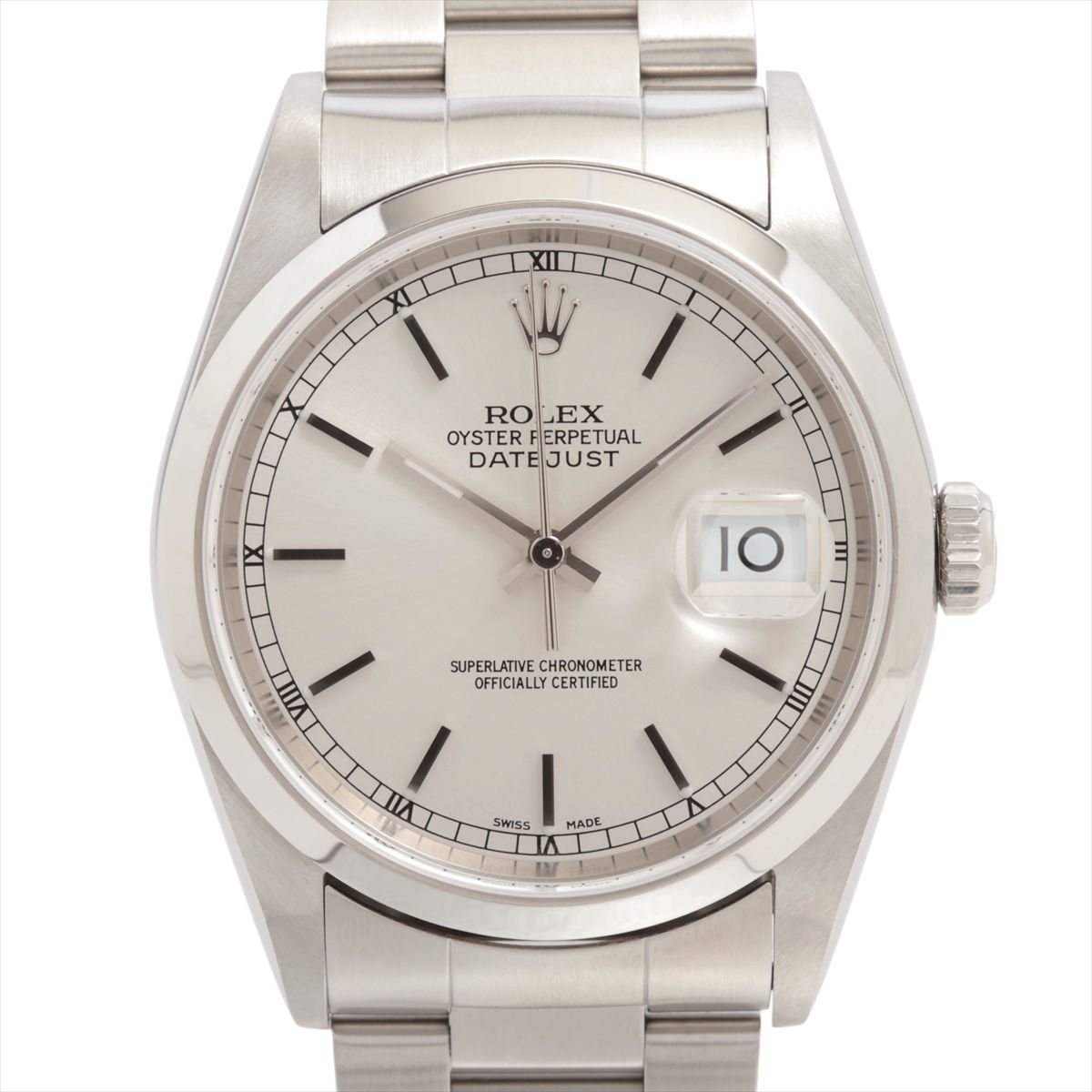 【中古】ロレックス デイトジャスト 16200 SS SS AT シルバー文字盤|ALLU 店