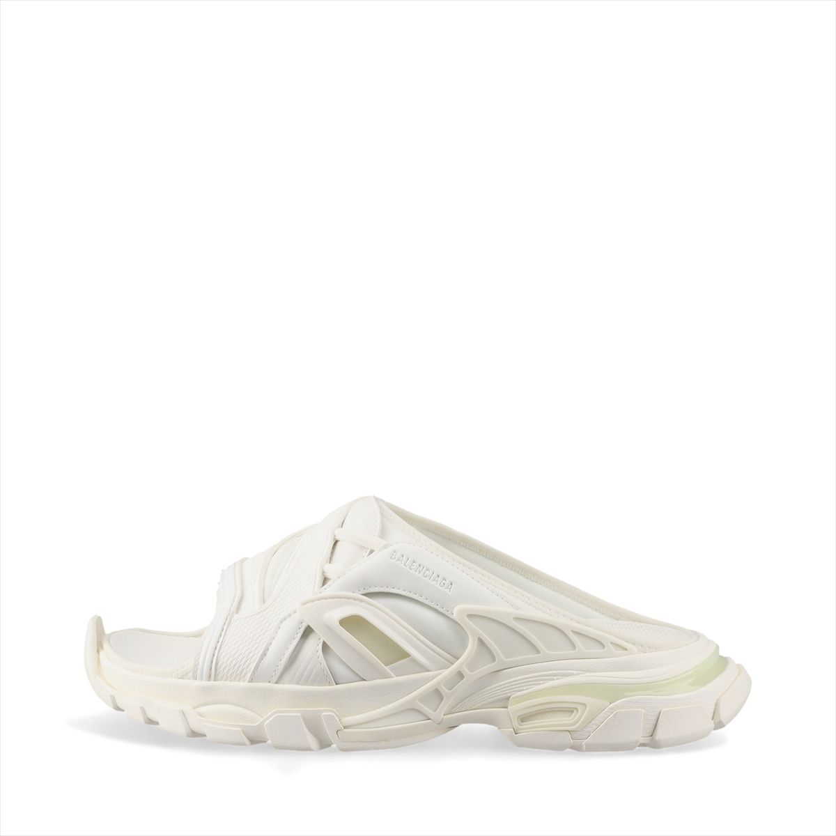 【中古】バレンシアガ 貨物自動車 フェイクレザー サンダル 27珊 メンズ 白いこと 618083 TRACK SLIDE SANDAL