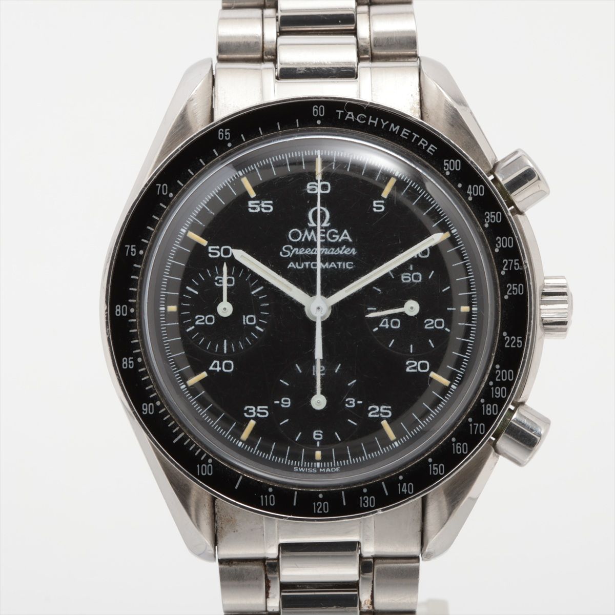 【中古】オメガ スピードマスター オートマチック 3510.50 SS SS AT ブラック文字盤