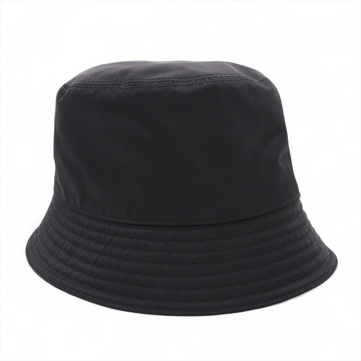 【中古】プラダ 1HC137 Re Nylon リ ナイロン バケットハット L ポリアミド ブラック