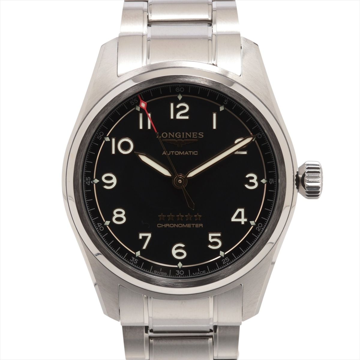 【中古】ロンジン スピリット L3.811.1.53.6 TI TI AT ブラック文字盤 あまりごま2