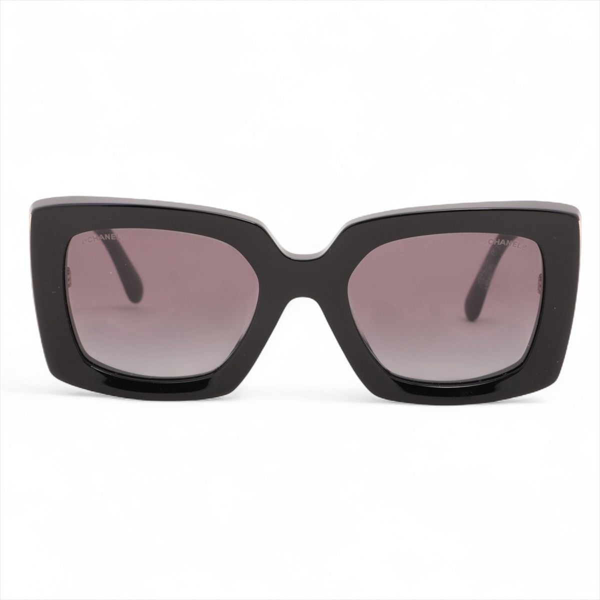 【中古】シャネル 5435-A ココマーク サングラス 53□22 プラスチック×GP ブラック 28,117円