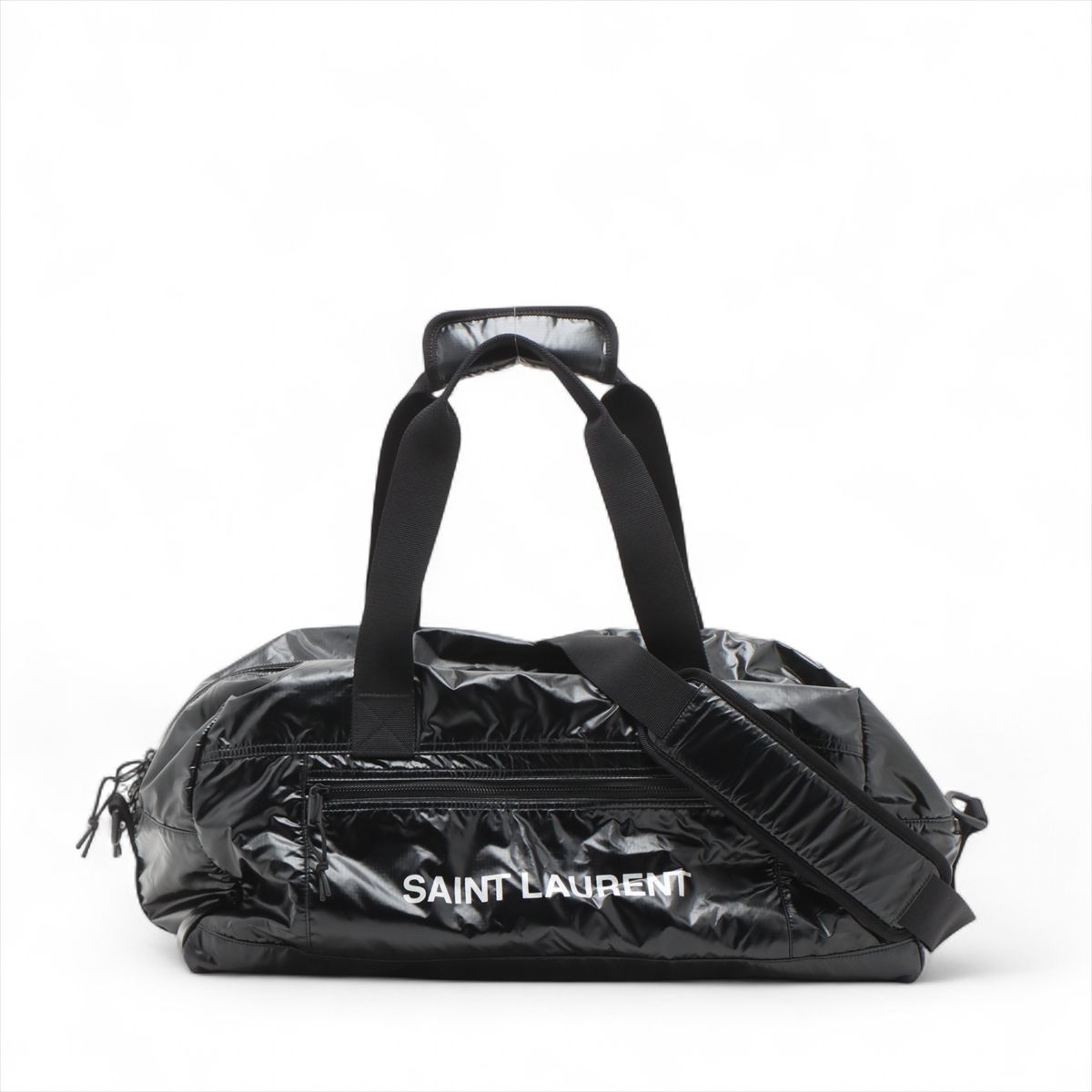 【中古】サンローランパリ ナイロン 2WAYボストンバッグ ブラック 581374|ALLU 店