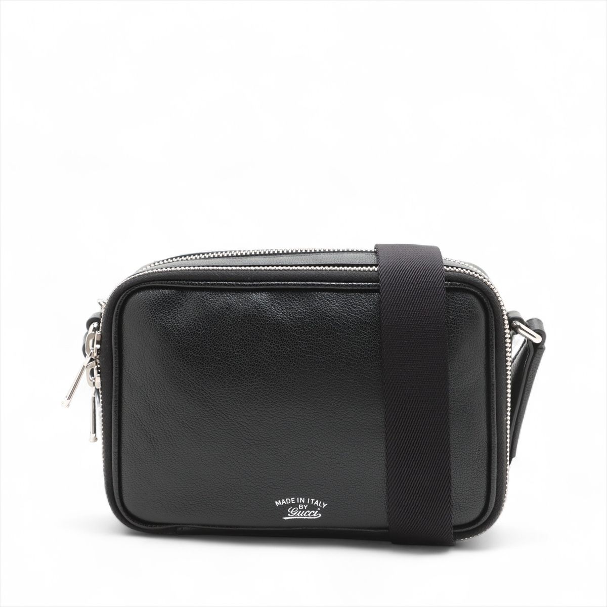 【中古】グッチ リラ レザー ショルダーバッグ ブラック 867319