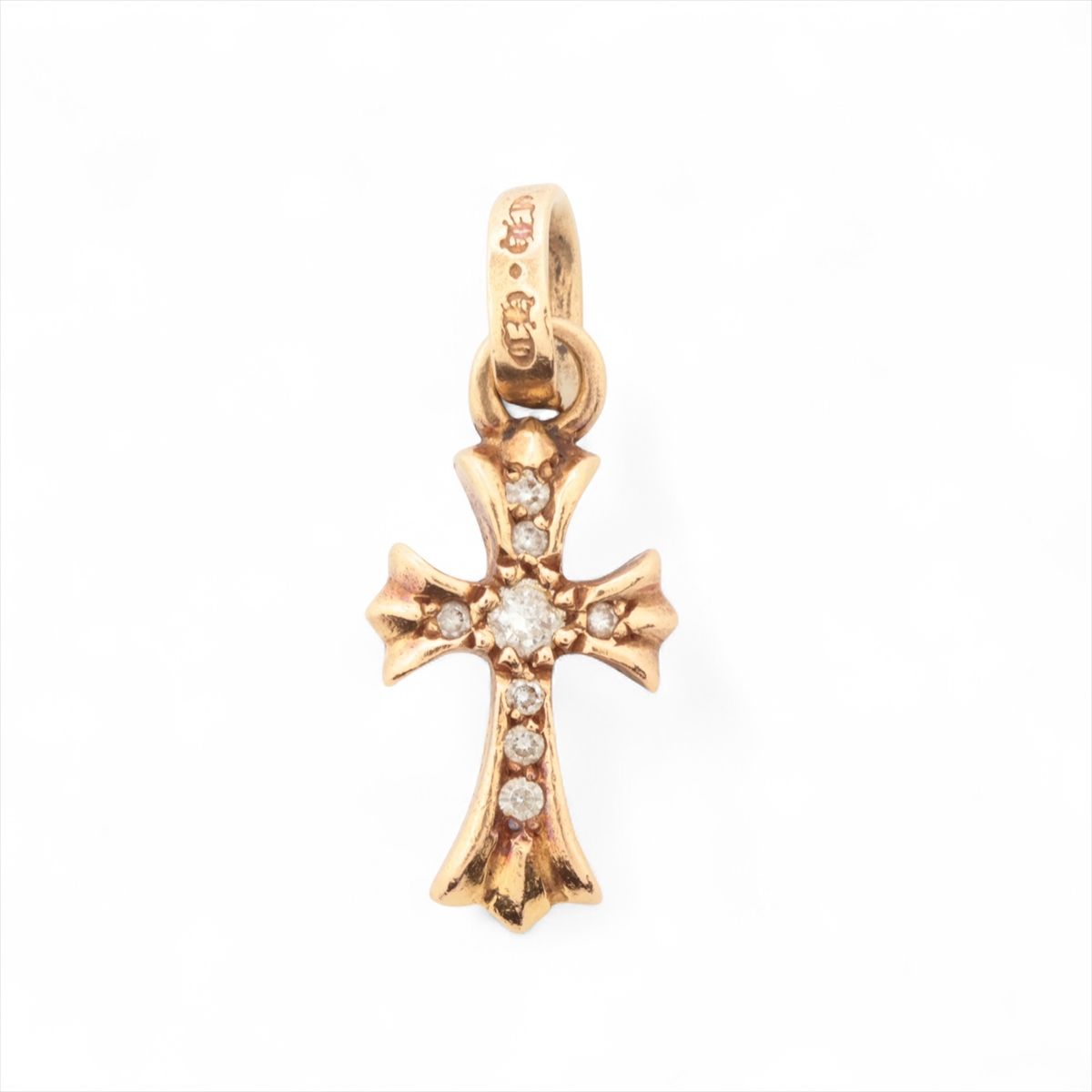 【中古】クロムハーツ ベイビーファット パヴェダイヤ シャンデリヤとっ始め 22k 3.1g