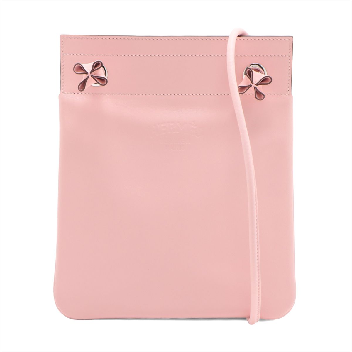 【中古】エルメス アリーヌ ミニ ヴォースイフト サクラ色桜 しろがね色金具 Z:2021年