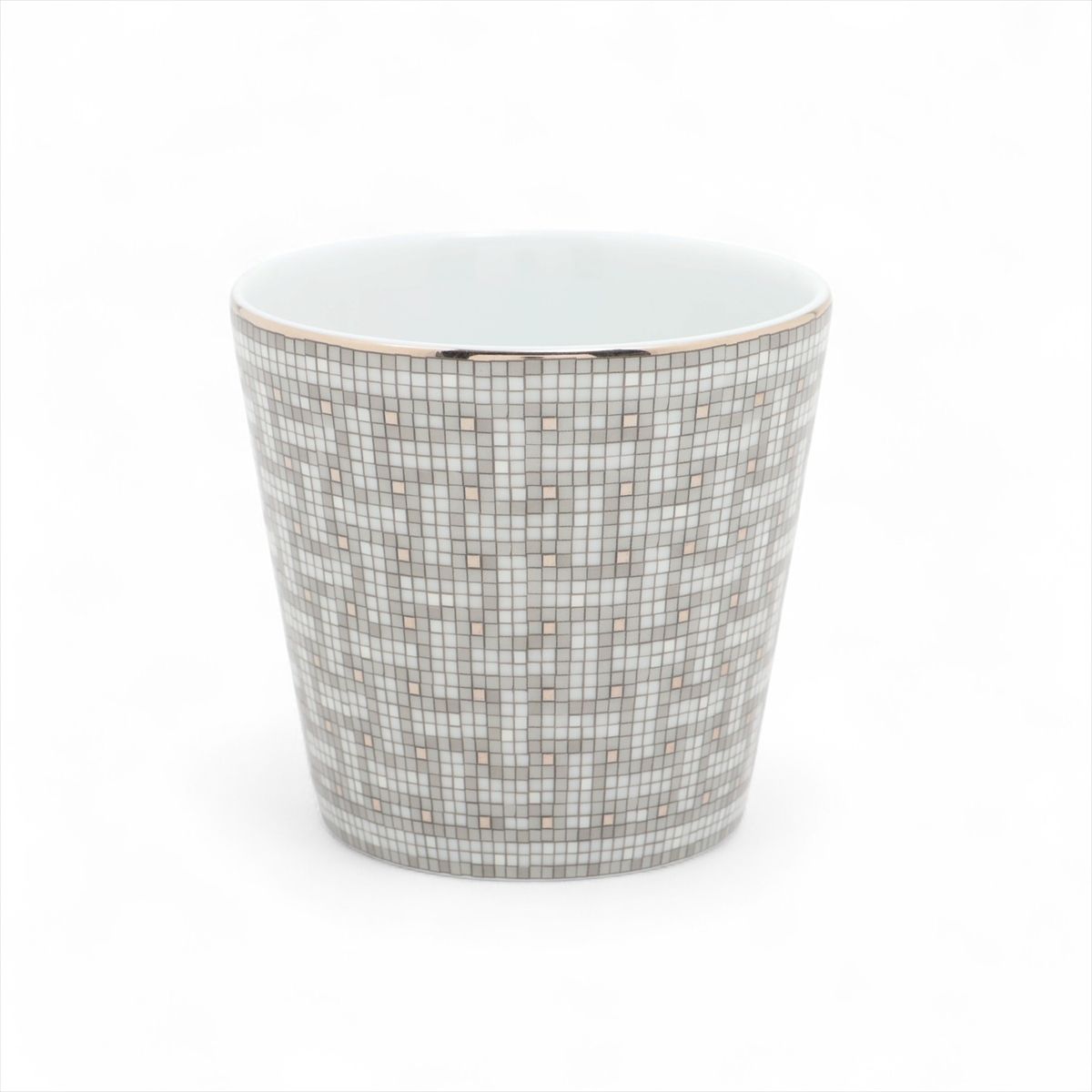【中古】エルメス モザイク24 カップ 陶器 シルバー 底印「鍵」|ALLU 店
