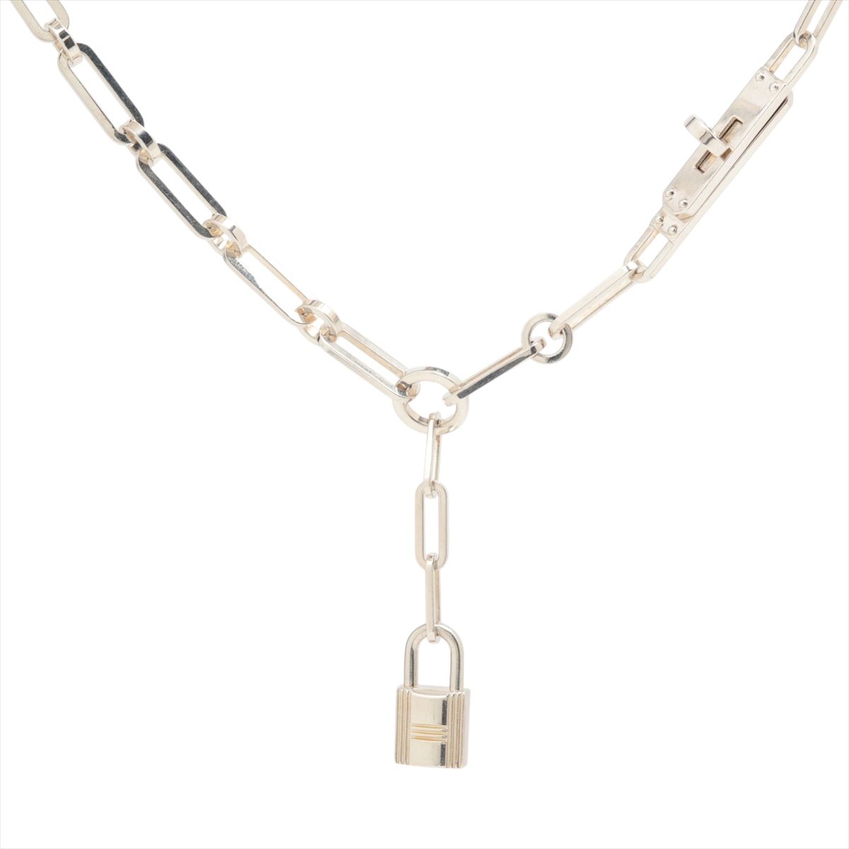 【中古】エルメス ケリー シェーヌ 2022 ネックレス 44 925 41.8g シルバー｜ALLU 店