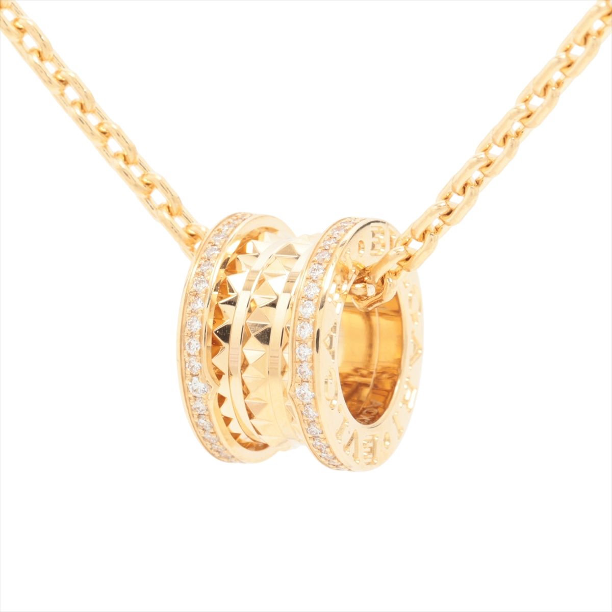 【中古】ブルガリ ビーゼロワン ロック ダイヤ ネックレス 750(YG) 25.0g|ALLU 店