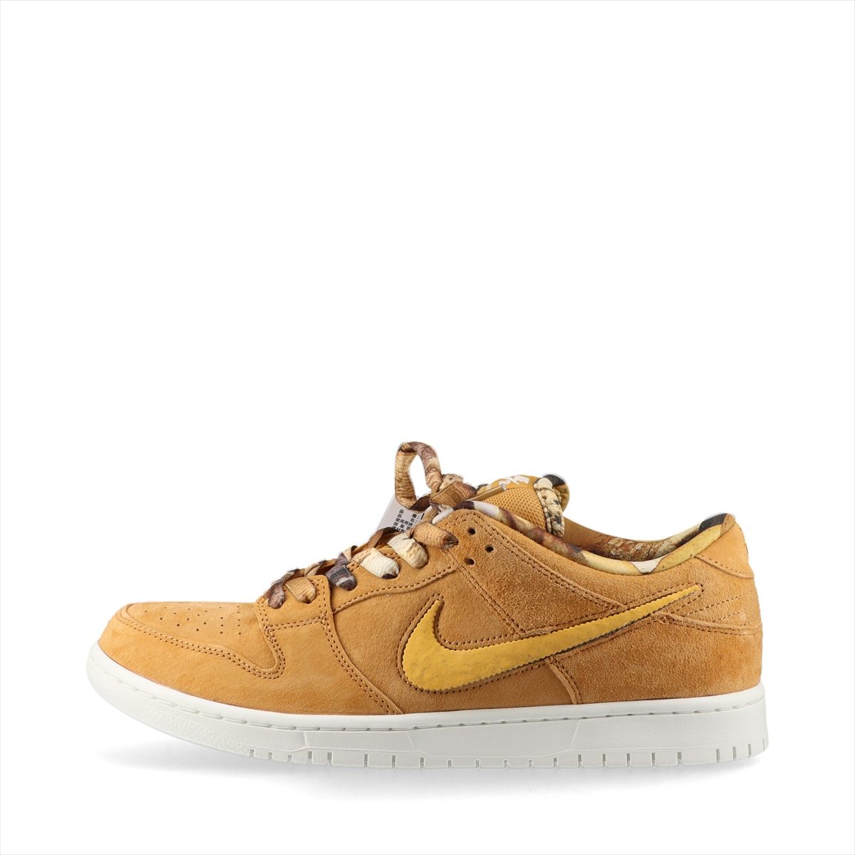 【中古】ナイキ SB DUNK LOW PRO QS スエードクロス スニーカー 29糎 メンズ 赤銅色 万覚え帳マンチェスター 共同研究 IO9508-200 替え紐3種 スウッシュロゴ2種 箱付