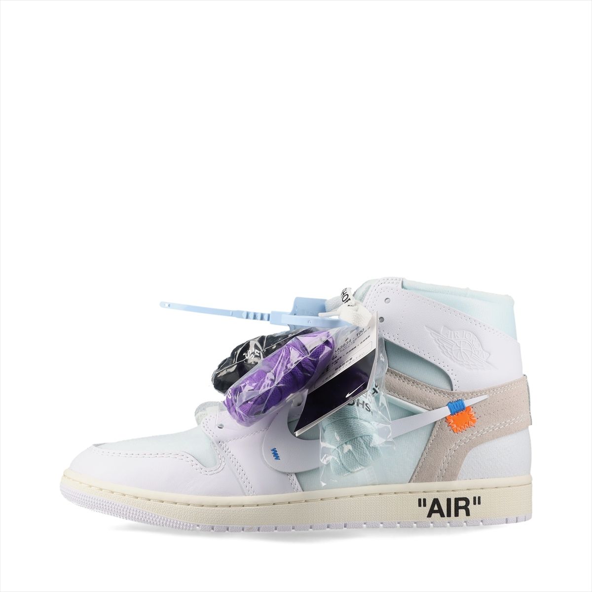 【中古】ナイキ AIR JORDAN 1 RETRO HIGH OG Alaska なめし革 ハイカットスニーカー 28.5珊 メンズ 白いこと ナイキ×ヴァージルアブローアーカイブ  AA3834-100 箱有 小冊子付 スペア部品紐有 付