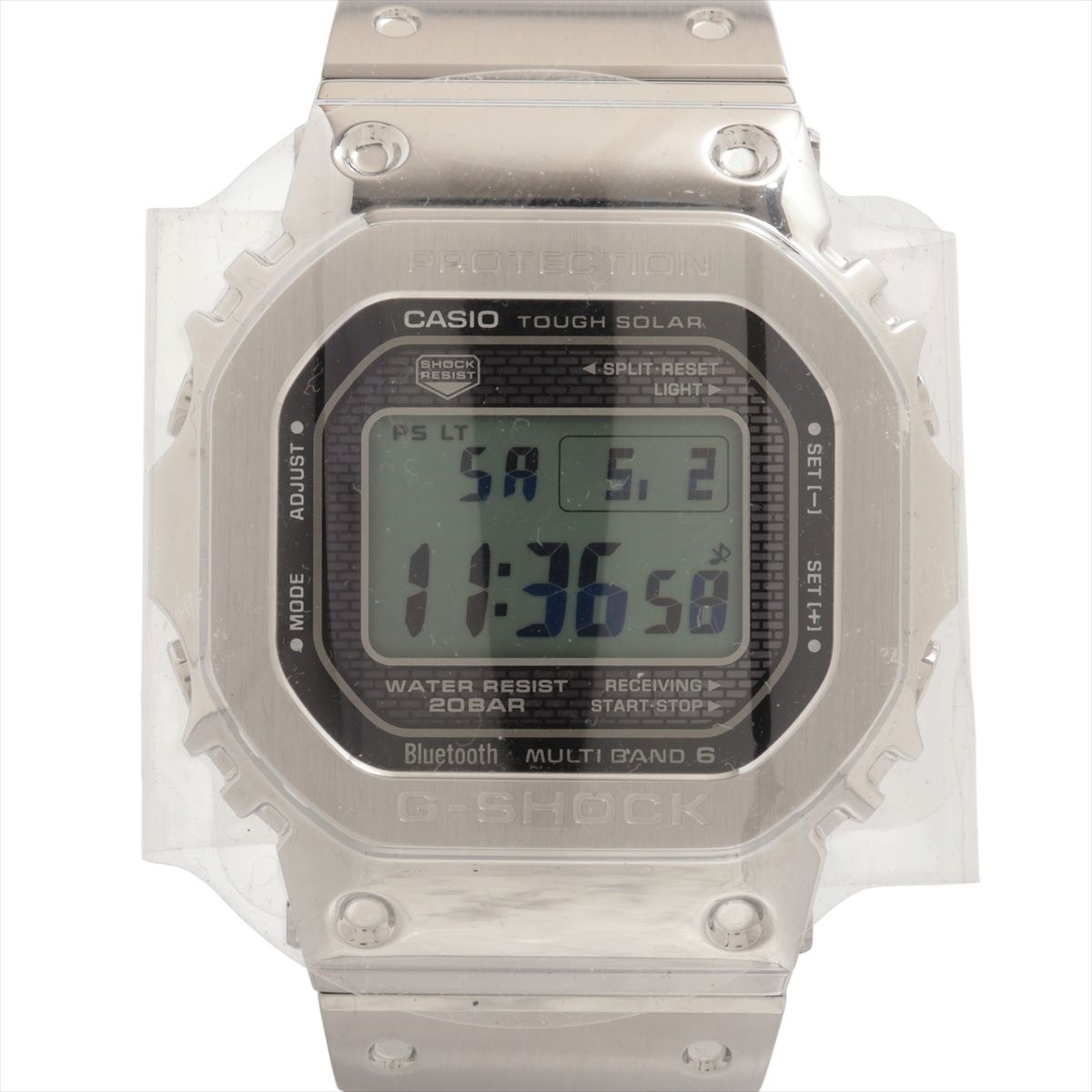 【中古】カシオ Gショック フルメタル GMW-B5000D-1JF SS SS ソーラー デジタル文字盤｜ALLU 店
