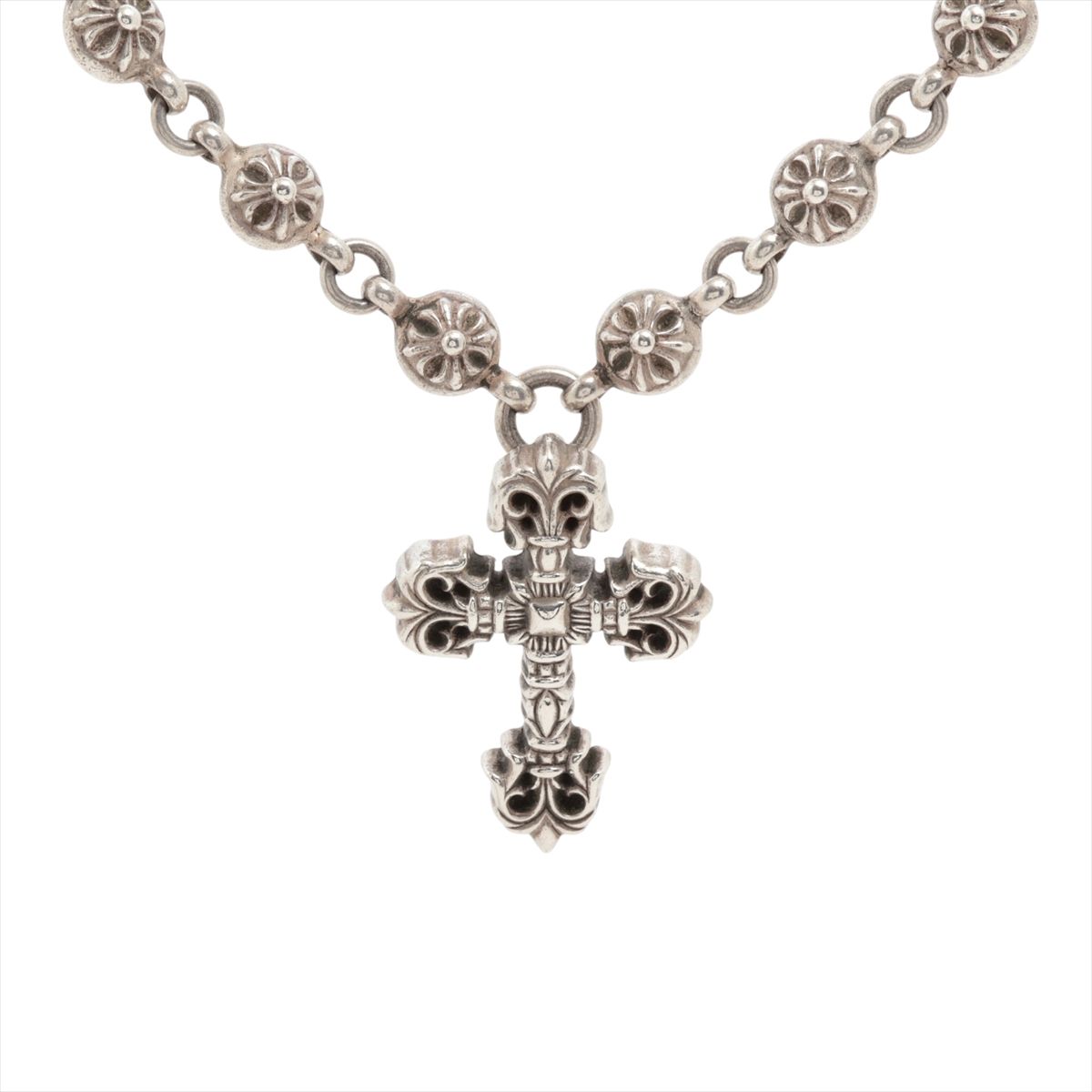 【中古】クロムハーツ フィリグリークロスXS ネックレス 925 126.0g #1 クロスボール|ALLU 店