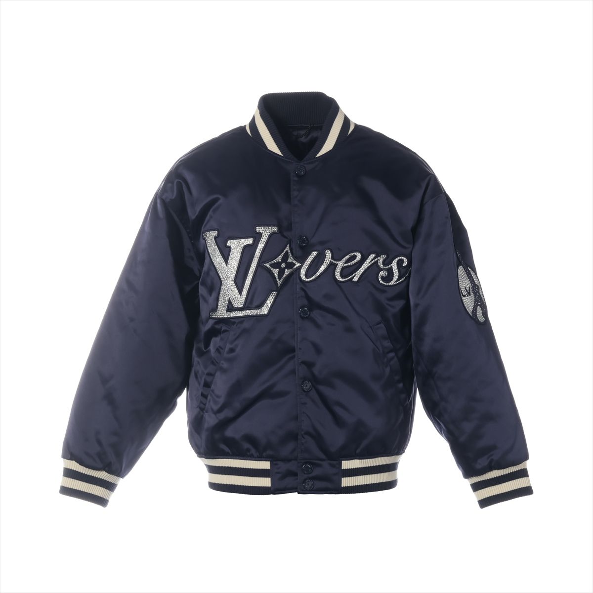 【中古】ヴィトン 25SS ナイロン 上衣 44 メンズ 米国海軍  RM251Q LV Vers野球上衣 伝達ルート石ころ