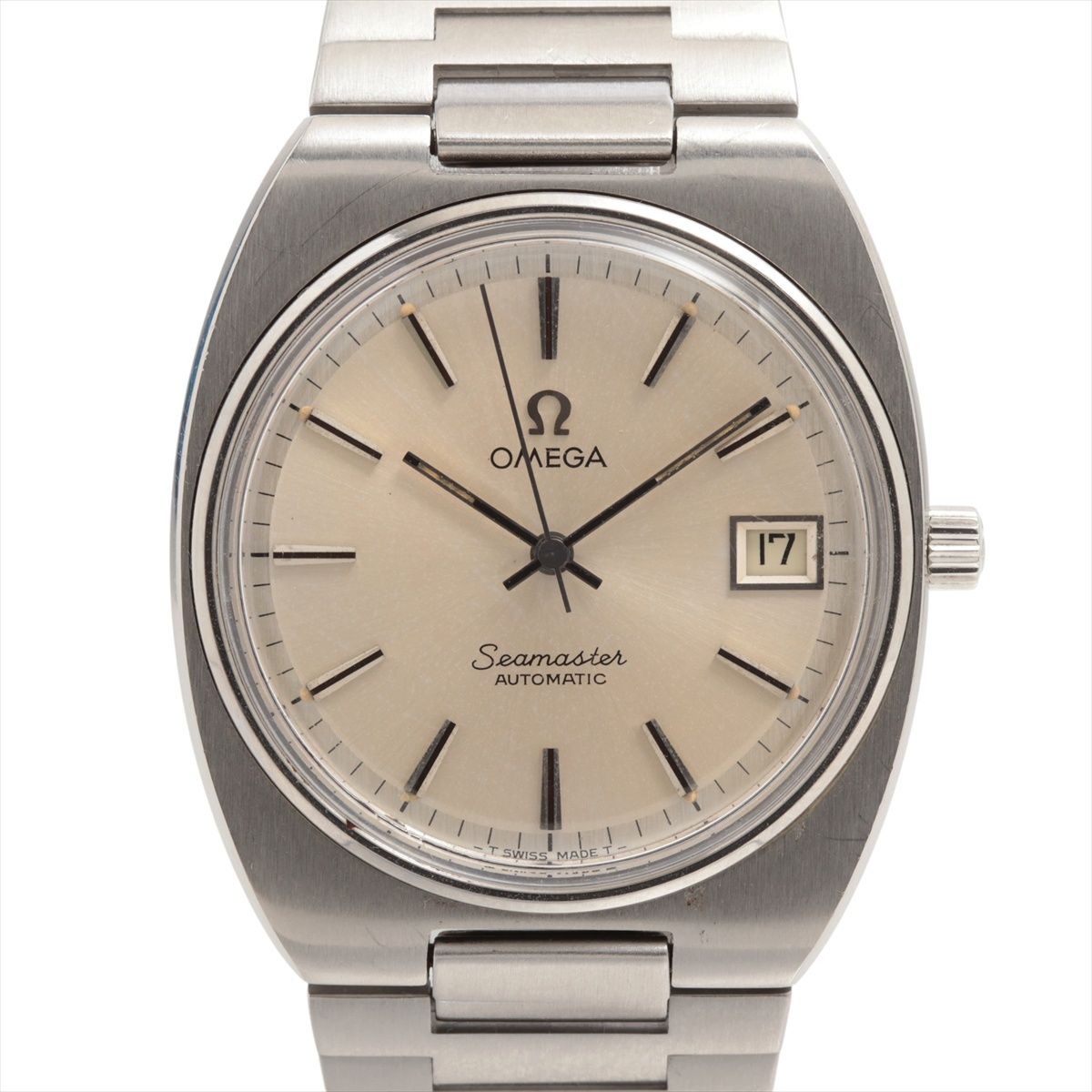 【中古】ゼロ シーマスター 166.0206 SS SS AT しろがね色文字記号盤 cal.1010
