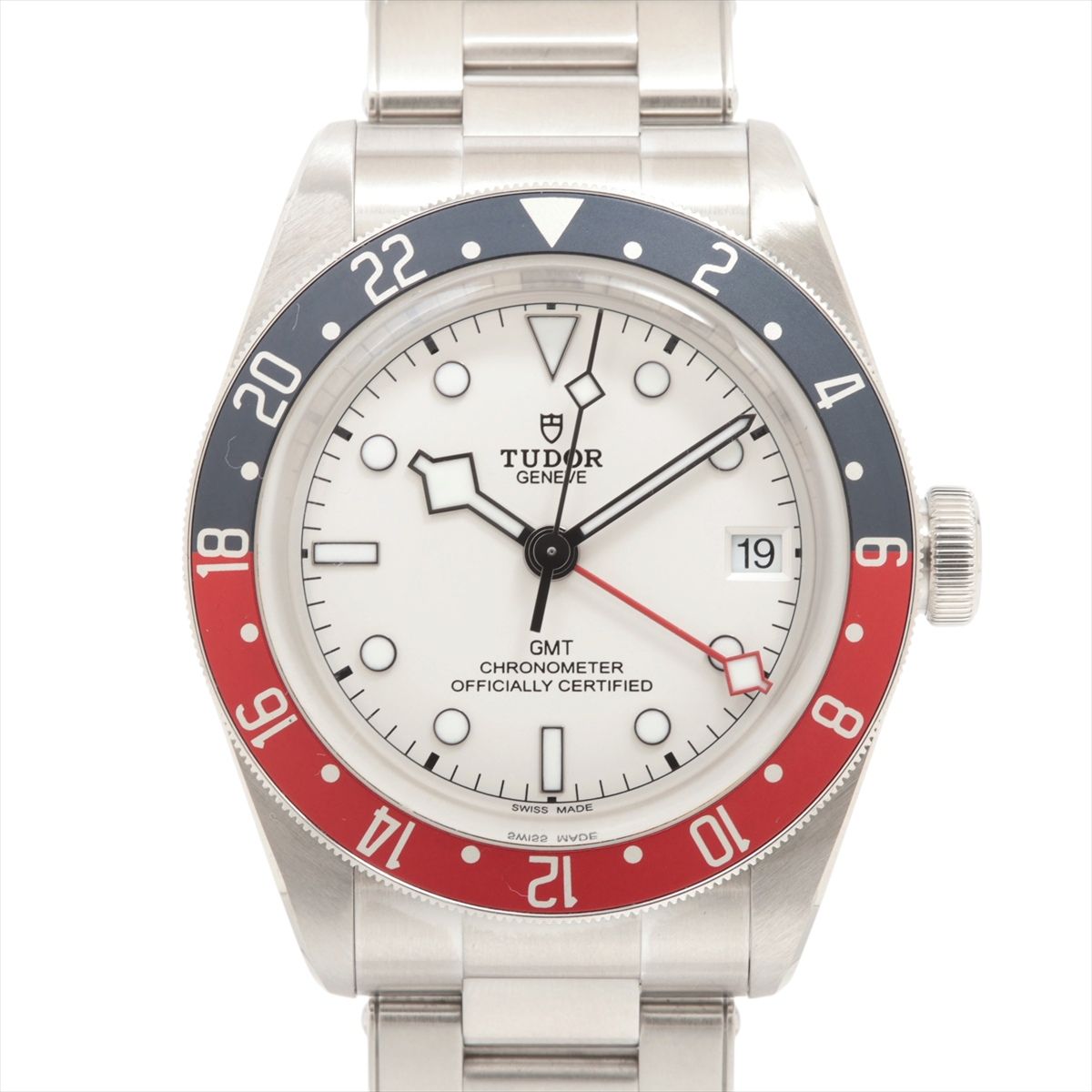 【中古】チュードル 黒いことベイ GMT 79830RB SS SS AT しろがね色文字記号盤