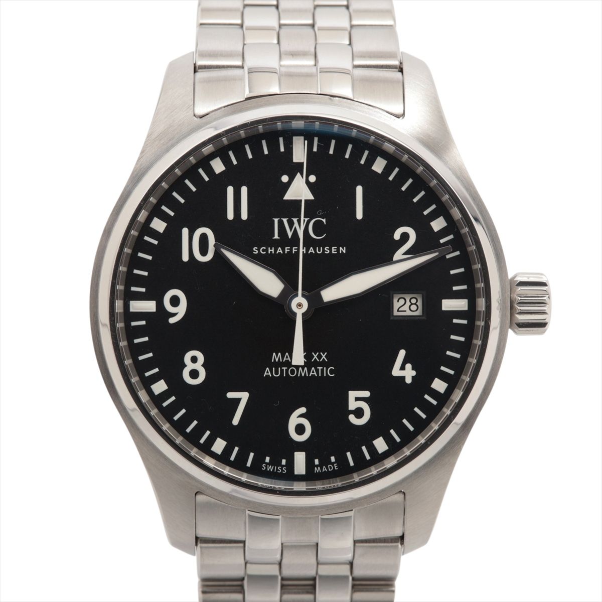 【中古】IWC パイロットウォッチ マーク XX IW328202 SS SS AT ブラック文字盤｜ALLU 店