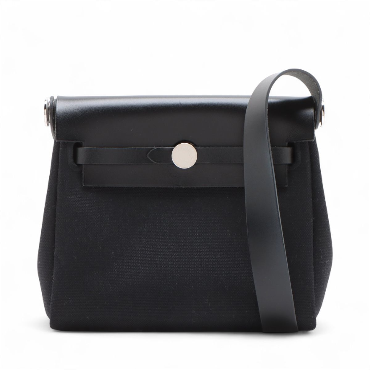 【中古】エルメス 叫びごえ御徒面子 ジップ 20 ミニ トワルミリタリー×ヴァッシュハンター 黒いこと しろがね色金具 W:2024年