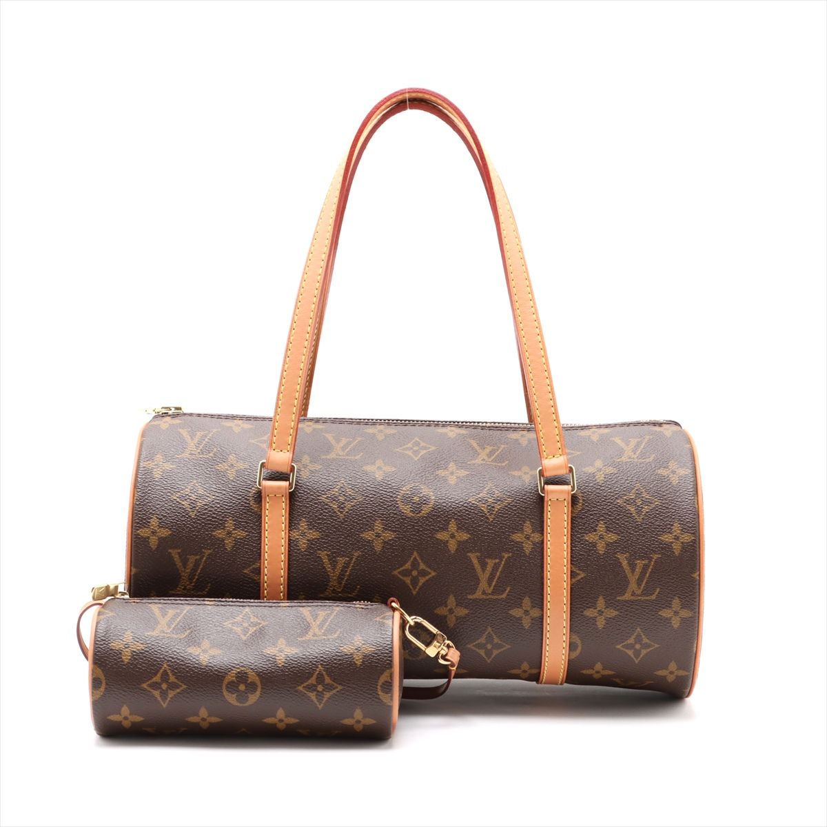 【中古】ヴィトン モノグラム パピヨン30 M51385 赤銅色