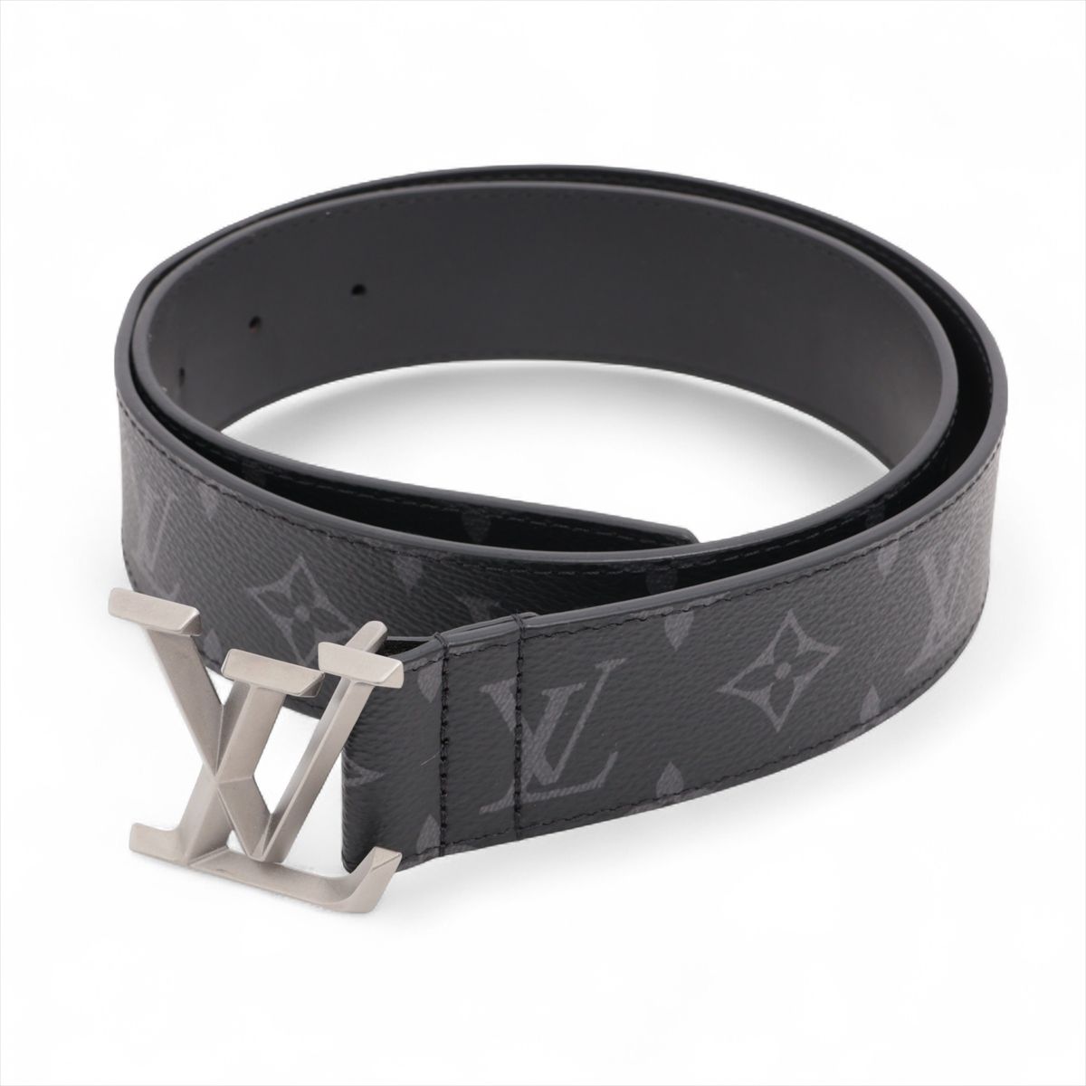 【中古】ヴィトン M0607 胴締めLV金字塔40MM AC0284 三尺帯 85 PVC×なめし革 黒いこと