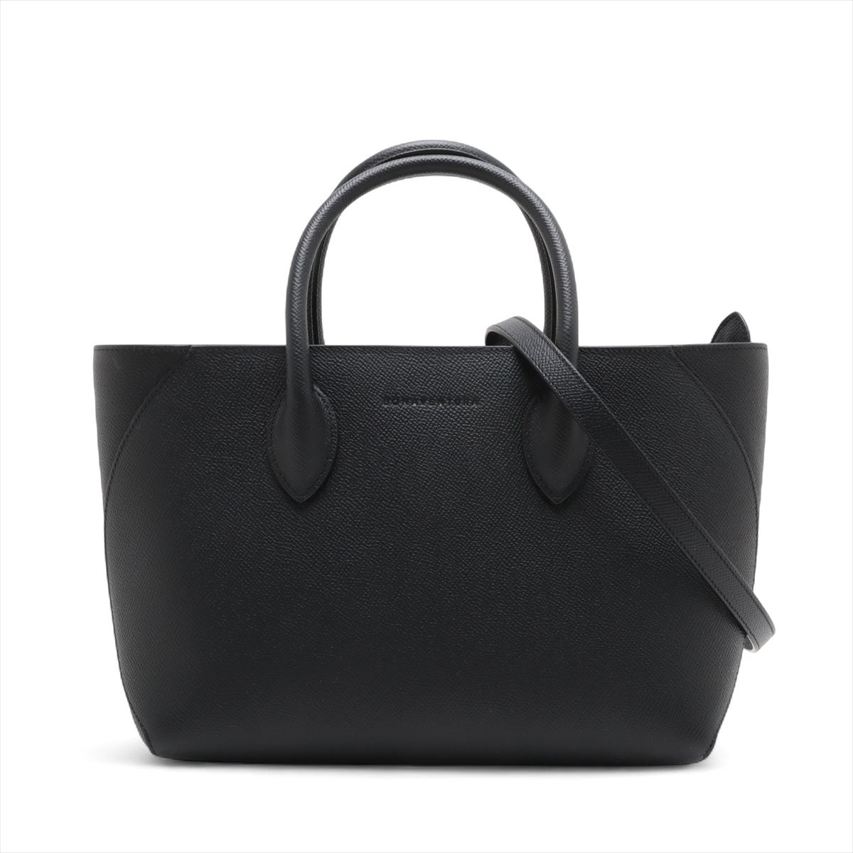 【中古】ボナベンチュラ ミア なめし革 2WAYハンドバック 黒いこと