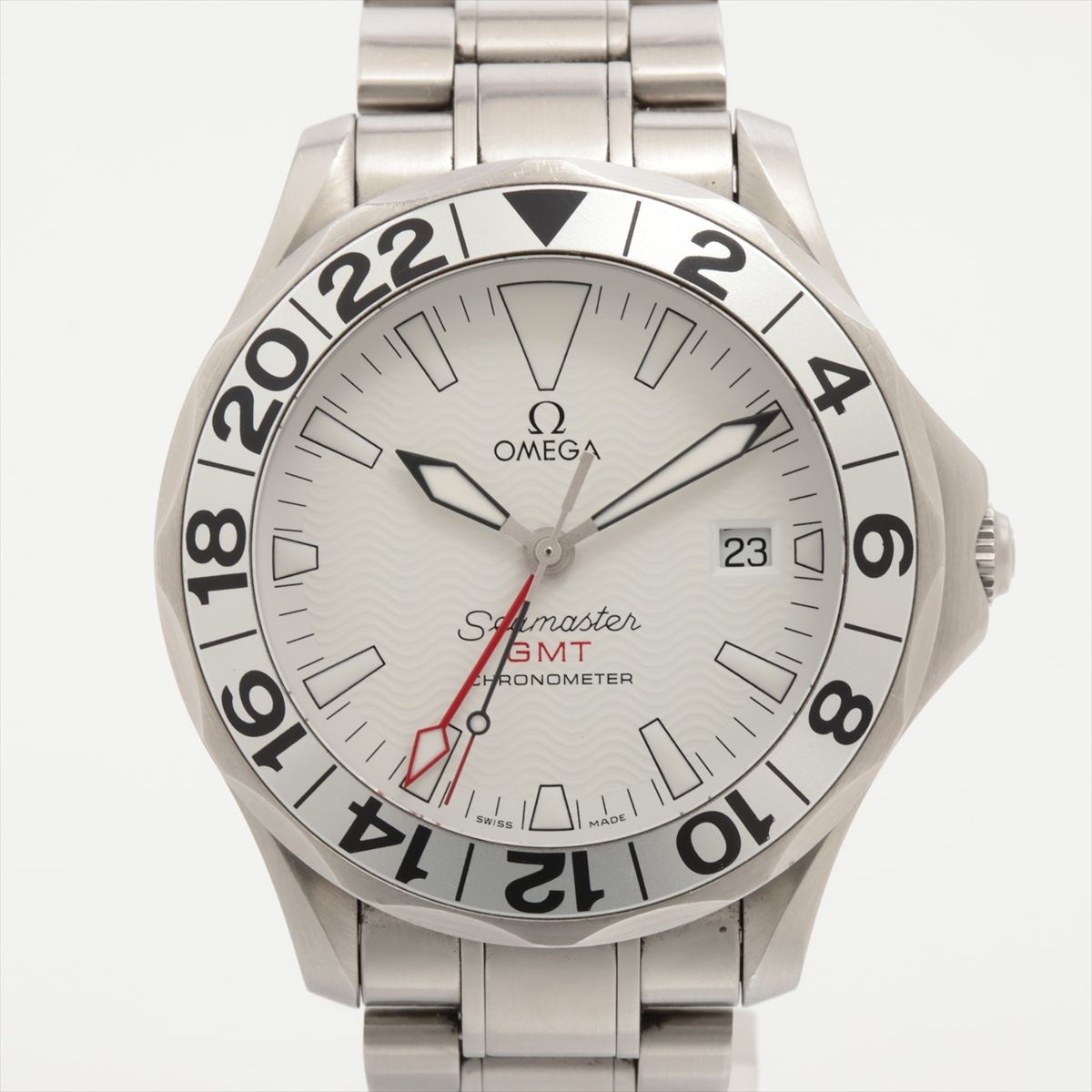 【中古】ゼロ シーマスター GMT クロノメーター 2538.20 SS SS AT 白いこと文字記号盤