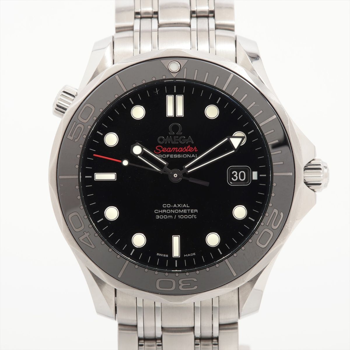 【中古】ゼロ シーマスター 212.30.41.20.01.003 SS SS AT 黒いこと文字記号盤 あまりごま3