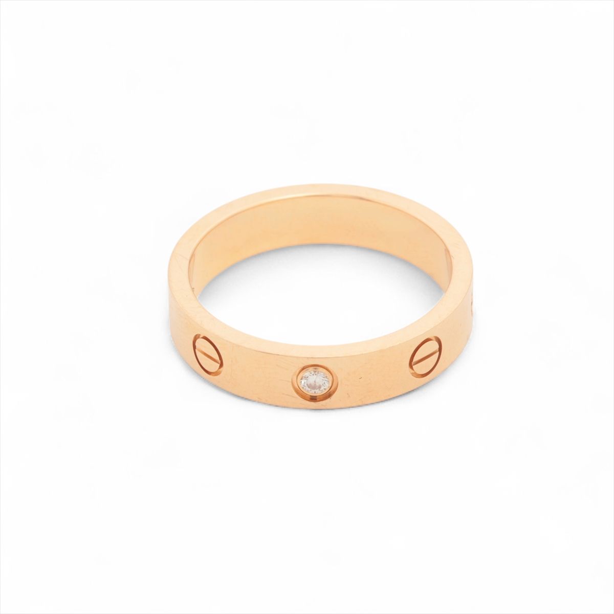 【中古】カルティエ ミニ優しいこと 1P 金剛石 輪っか 750(PG) 4.6g 52