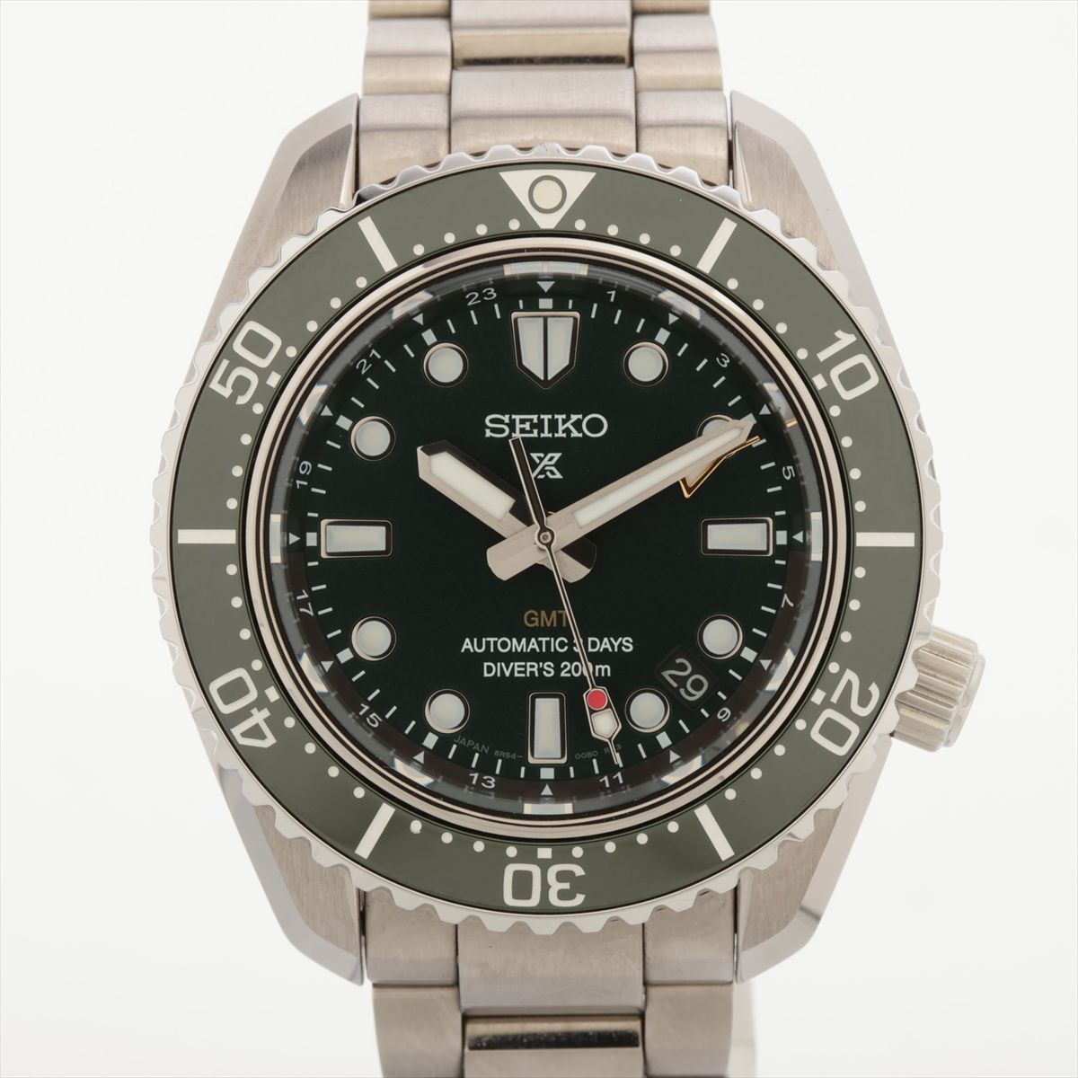 【中古】セイコー プロスペックス ダイバースキューバ ダイバーズ 1968 ヘリテージ GMT SBEJ009 SS SS AT 緑であること文字記号盤 あまりごま4