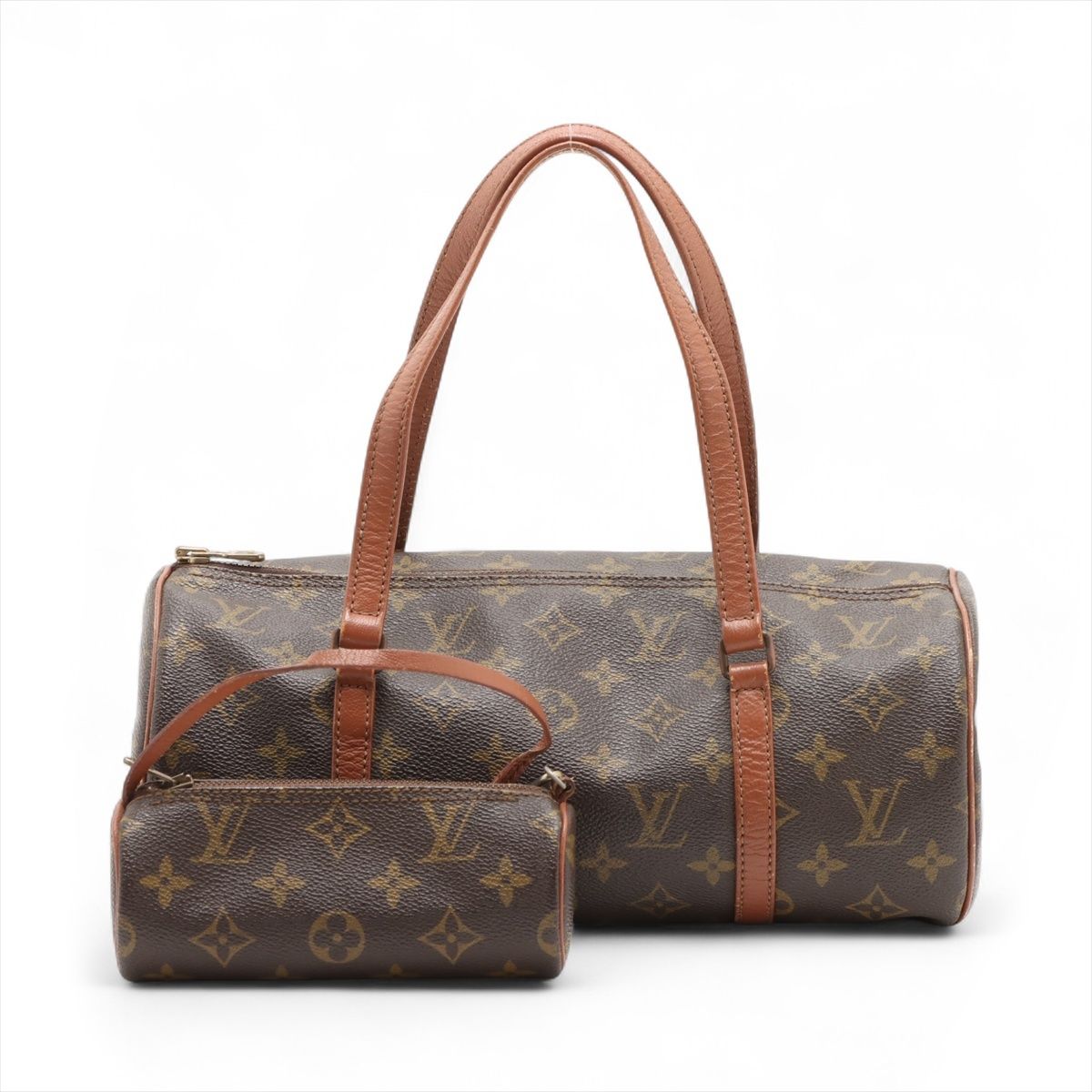 【中古】ヴィトン モノグラム パピヨン30 M51365 赤銅色
