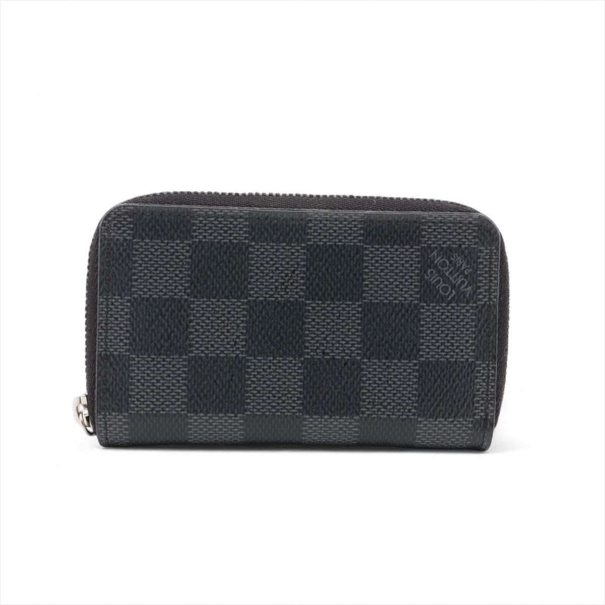 【中古】ヴィトン ダミエグラフィット ジッピーコインパース N63076 黒いこと 鋳貨金入れ RFID化学反応あり