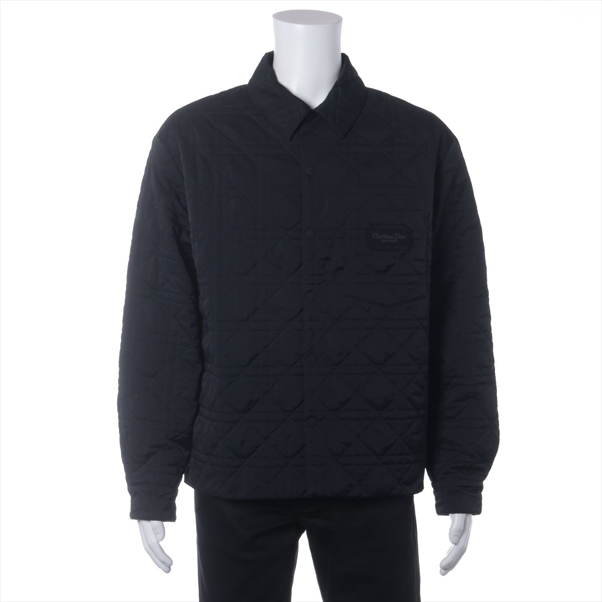 【中古】クリスチャンディオール カナージュ ナイロン キルティング上衣 52 メンズ 米国海軍  313C509AA475 中綿