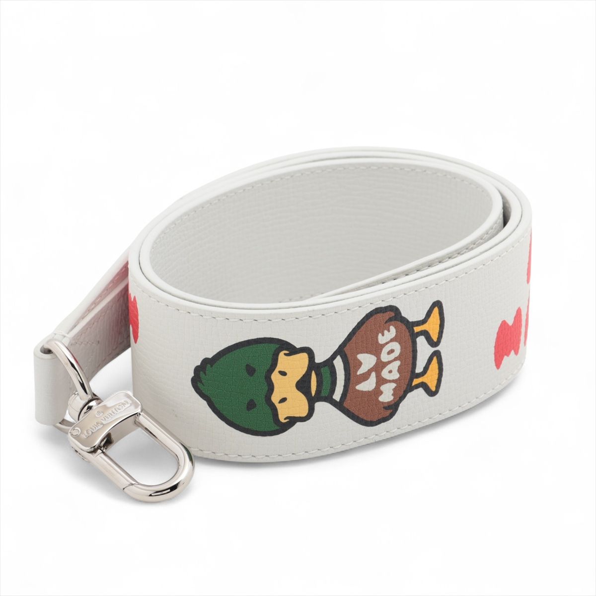 【中古】ヴィトン×NIGO BC3291 ストラップ なめし革 白いこと J02544