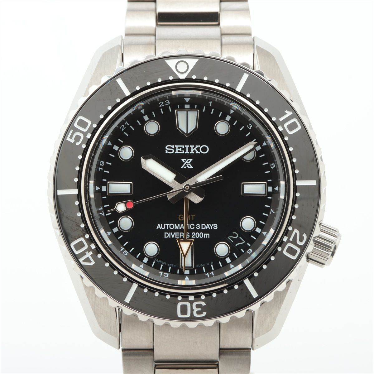 【中古】セイコー プロスペックス ダイバースキューバ ダイバーズ 1968 ヘリテージ GMT SBEJ011 SS SS AT 黒いこと文字記号盤 あまりごま3