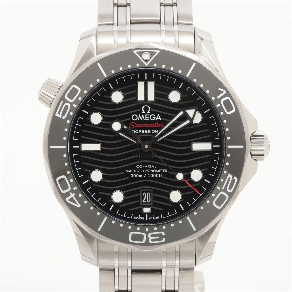 【中古】ゼロ シーマスター 職業的 ダイバー 300M コーアクシャル 御師匠さんクロノメーター 210.30.42.20.01.001 SS SS AT 黒いこと文字記号盤