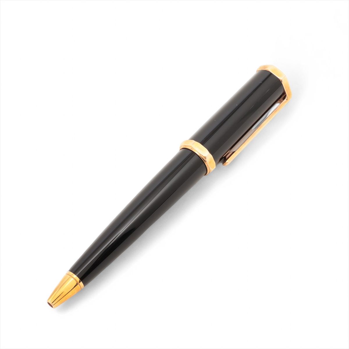 【中古】カルティエ サントス デュモン ボールペン GP×レジン 黒いこと 名まえ入り口・入口