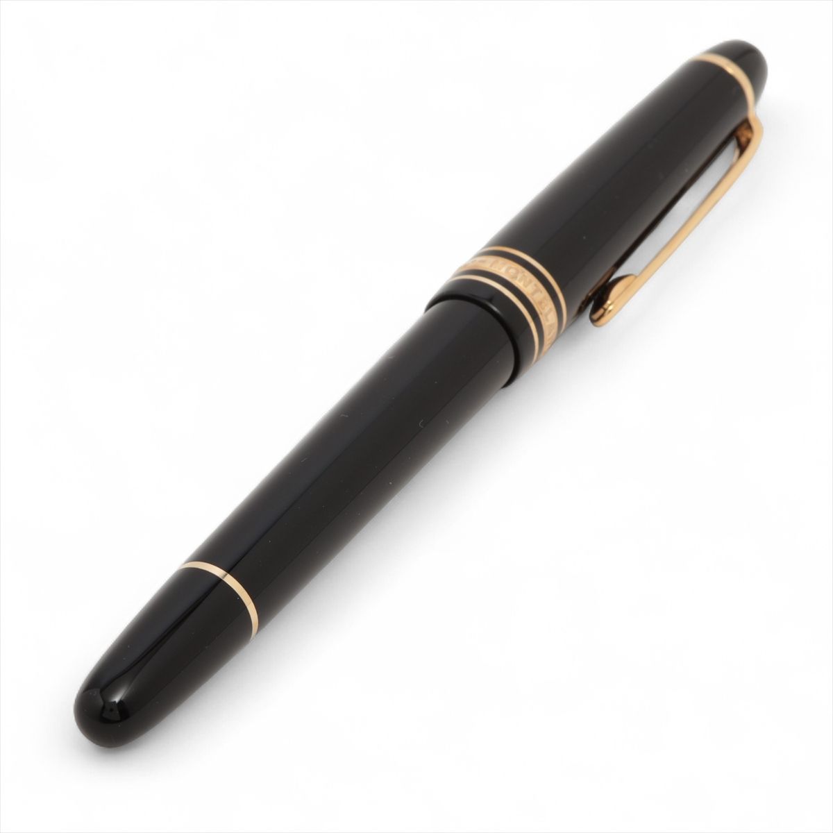 【中古】モンブラン マイスターシュテュック 古典派音楽 ショパン145 F 筆 GP×レジン 黒いこと×ゴールド 書き込み先金585 薬莢式