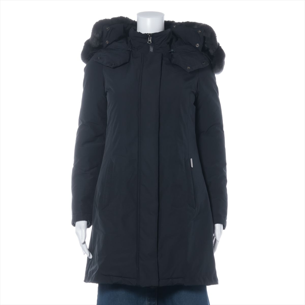 【中古】羊毛一財産 綿織物×ナイロン 落ちこむ厚地の外套 XS レディース 米国海軍  WWCPS2648D ボンネット 毛革取りはずし可 名取り草色変わり スレ有