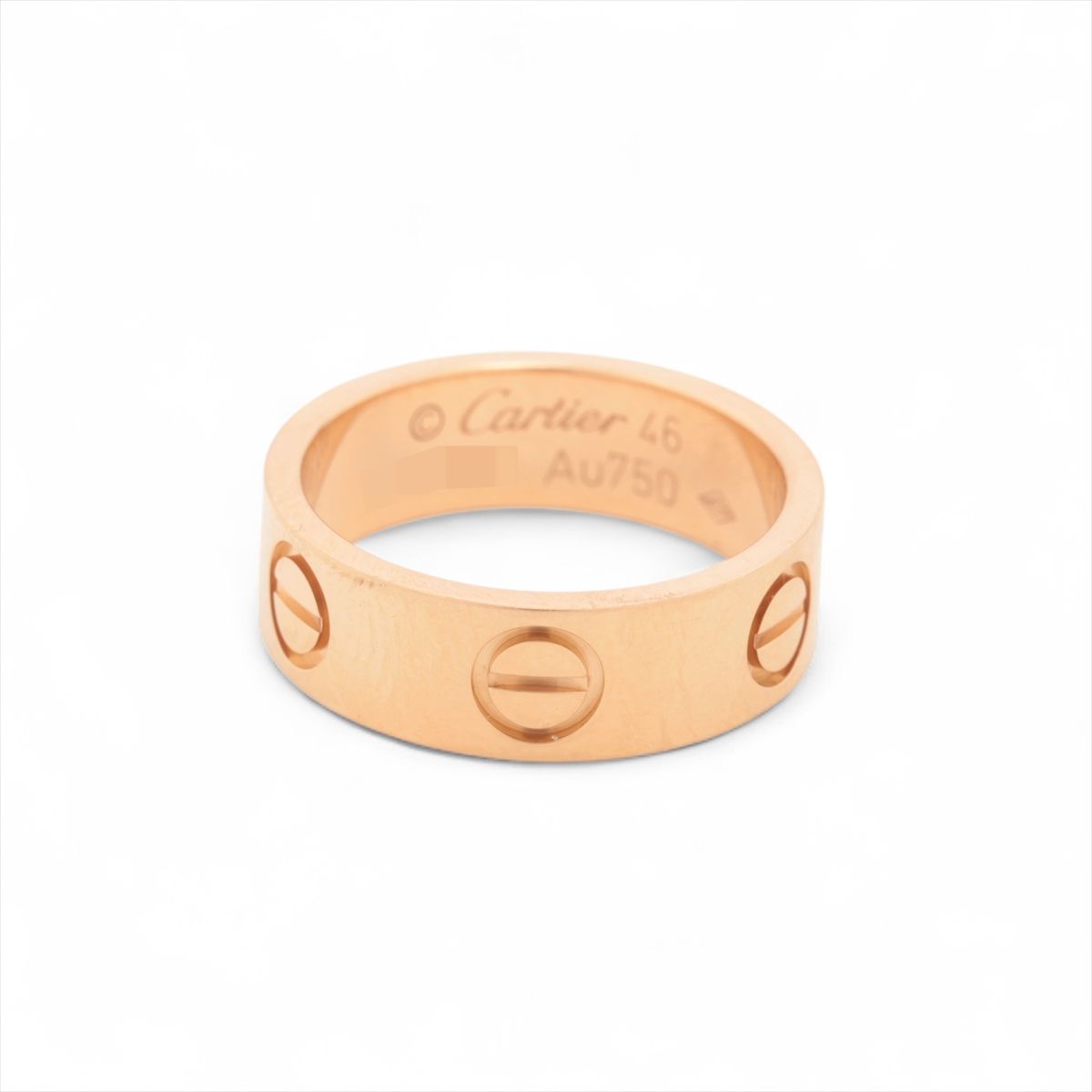 【中古】カルティエ ラブ リング 750(PG) 4.9g 46｜ALLU 店