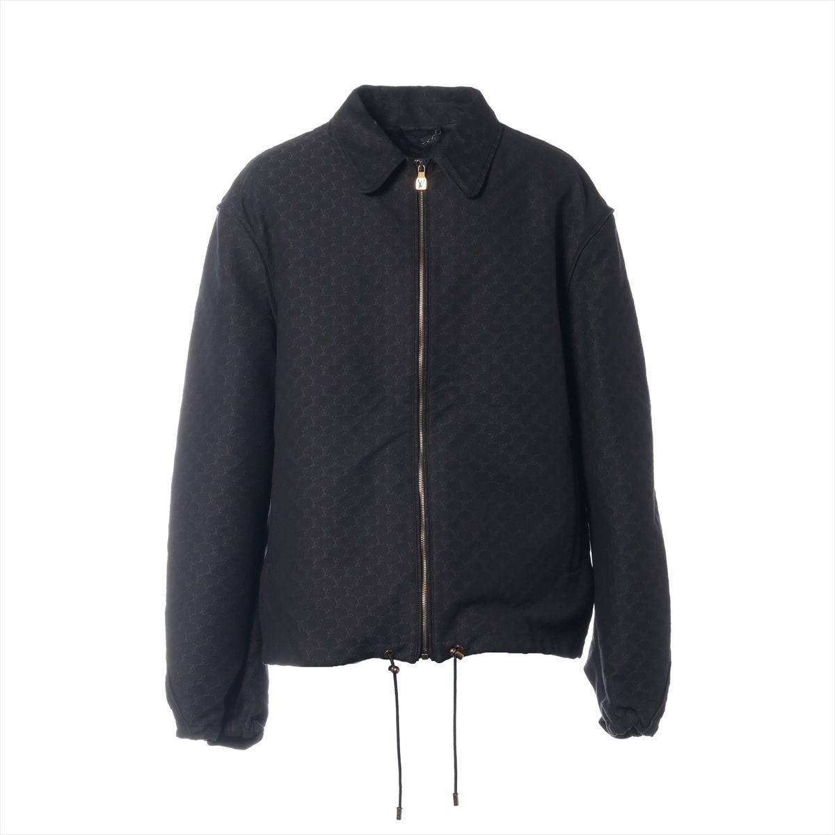 【中古】ヴィトン LVロゴ 24AW コットン×ポリエステル デニムジャケット 56 メンズ ブラック RM242MM|ALLU 店