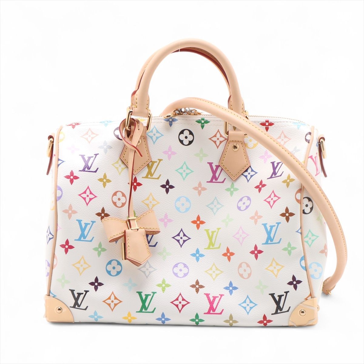 【中古】ヴィトン&times;村上隆 LV&times;TM スピーディ ソフト 30 M27789 マルチカラー RFID反応あり｜ALLU 店 348,370円
